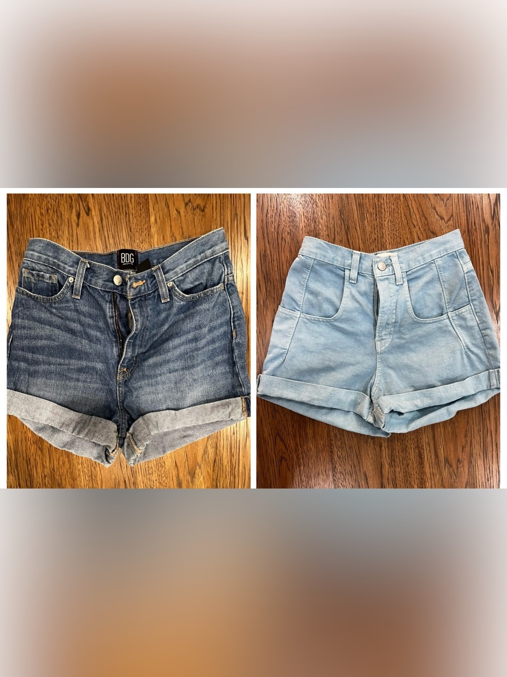 Lot of 2 BDG Urban Outfitters Denim Jean Shorts